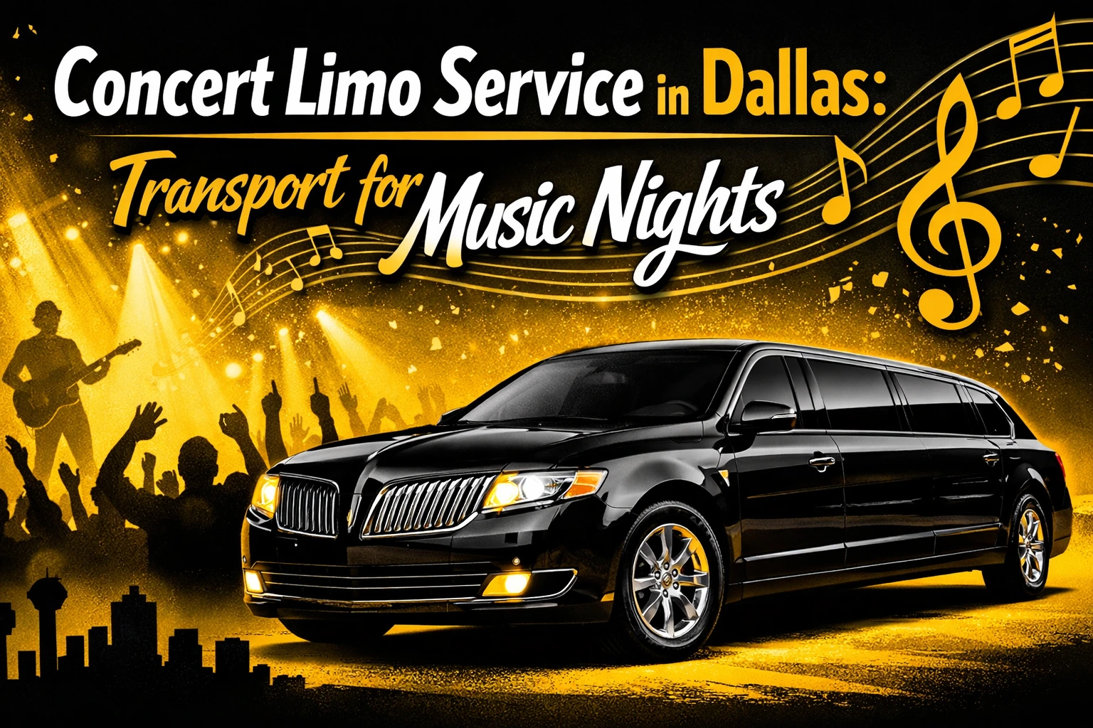 Concert Limo Service in Dallas Transport for Music Nights