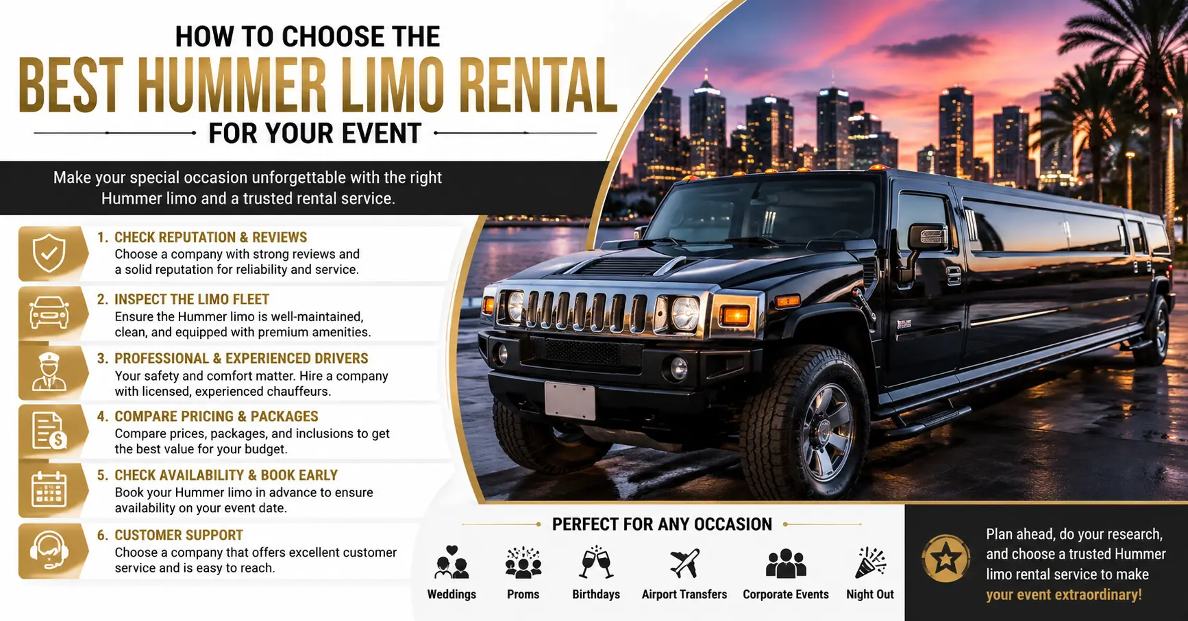 How to Choose the Best Hummer Limo Rental for Your Event