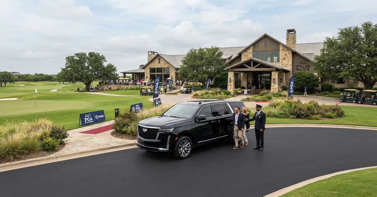 2027 PGA Championship Frisco Limo Service _ Fields Ranch