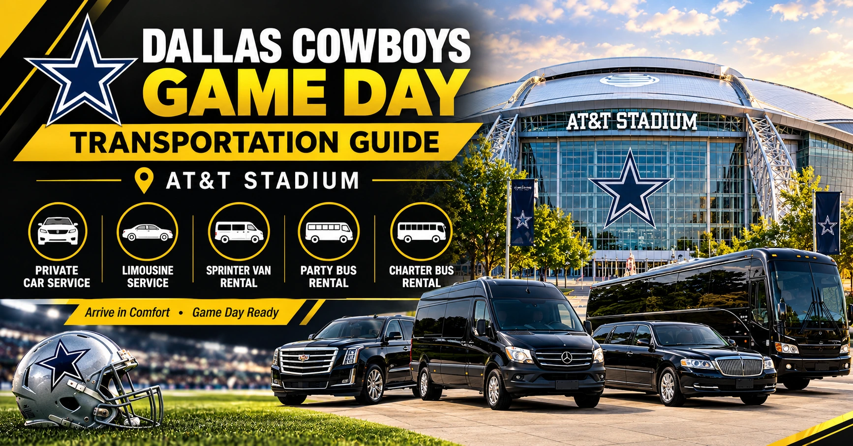 Dallas Cowboys Game Day Transportation Guide AT&T Stadium