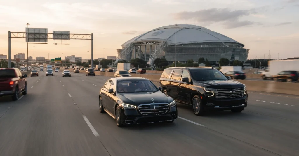 DFW Airport and Love Field to AT-T Stadium